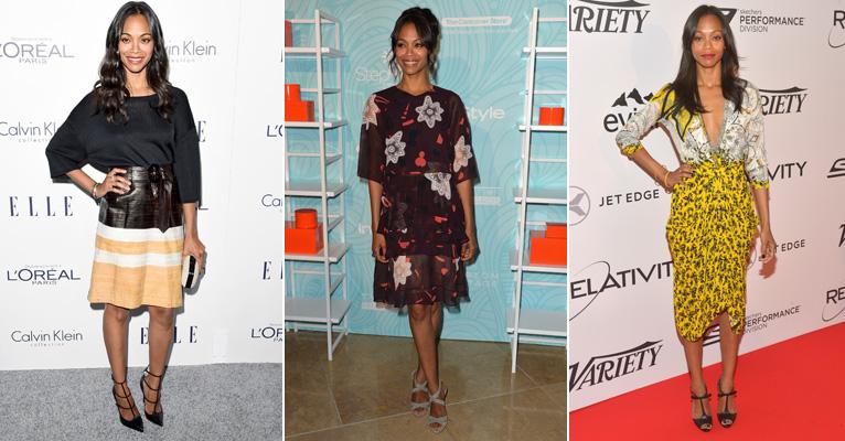 Inspire-se no estilo de Zoe Saldana, em 45 looks da atriz!