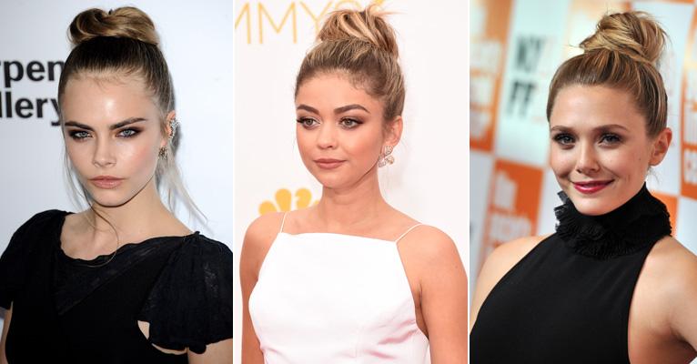 Aprenda o passo passo do penteado top knot, que conquistou Cara Delevingne