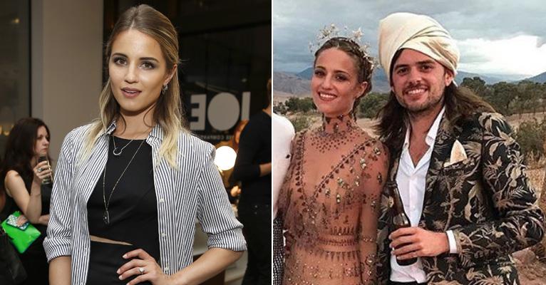 Dianna Agron se casa com vestido nude Valentino de 64 mil reais