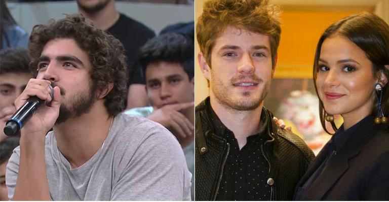 Na TV, Caio Castro diz que Maurício Destri tinha ciúme de Bruna Marquezine: ‘Eu provocava’