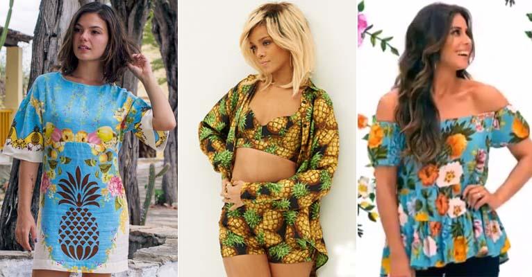 Abacaxi é a estampa da moda no verão: saiba como usar