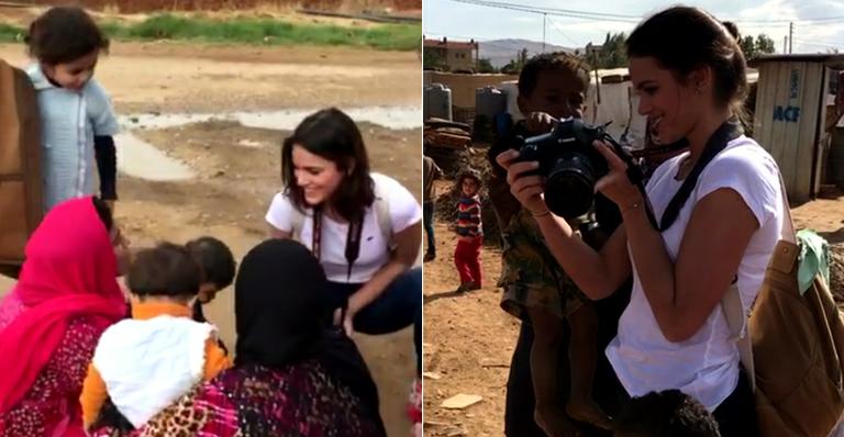 Bruna Marquezine visita crianças refugiadas no Líbano: “Experiência incrível”