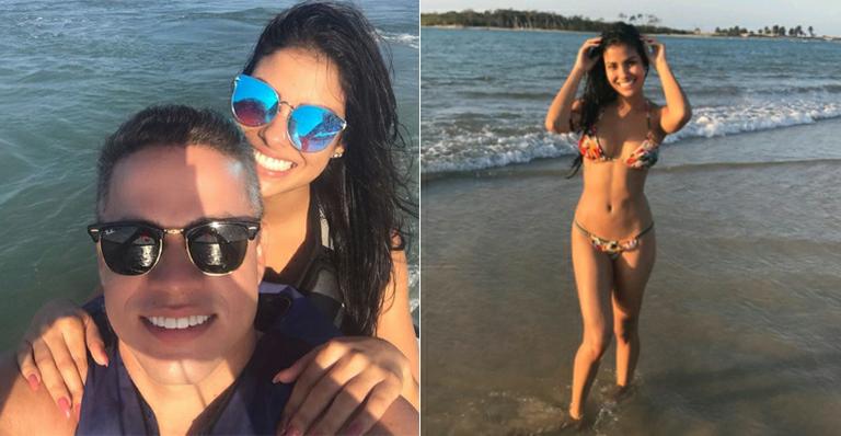 Munik Nunes posa de biquíni em passeio com o namorado