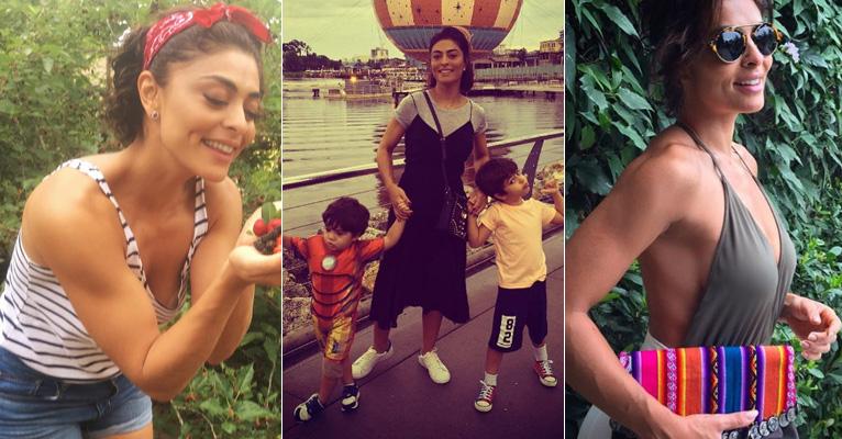 Juliana Paes ensina como seguir as tendências de moda da estação em 5 looks
