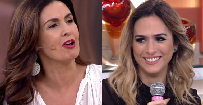Tatá Werneck pergunta para Fátima Bernardes se namorar é bom e leva ‘patada’ ao vivo