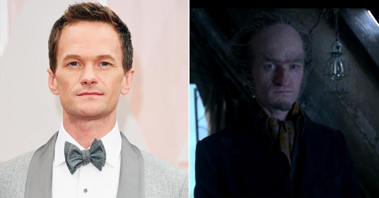 Neil Patrick Harris aparece irreconhecível como Conde Olaf de Desventuras em Série