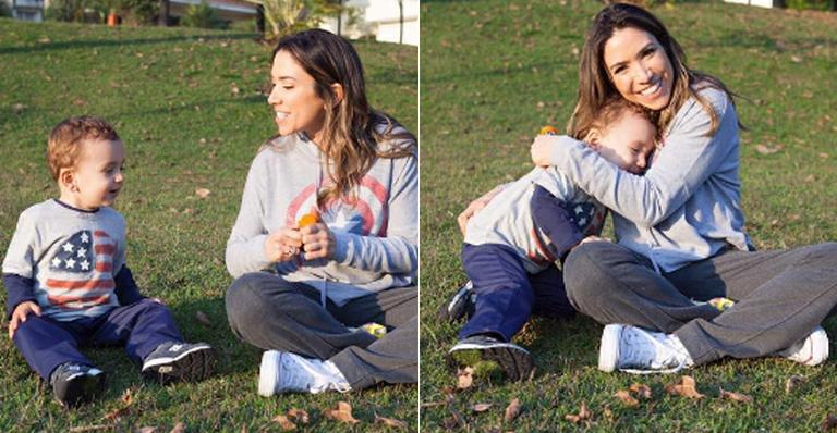 Que fofos! Patrícia Abravanel mostra momentos de carinho com o filho, Pedro