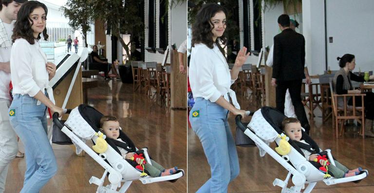 Sophie Charlotte passeia com Otto em shopping no Rio