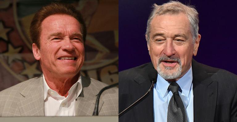 Por causa das eleições, Robert De Niro se recusa a tirar foto com Arnold Schwarzenegger