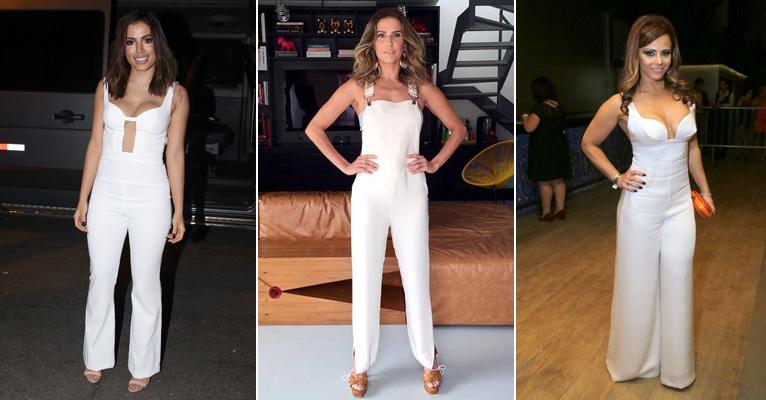 Macacão branco conquista Anitta e Deborah Secco e volta a ser tendência no verão