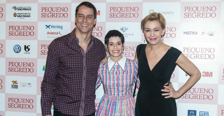 Marcello, Maria Flor e Julia prestigiam a première de ‘Pequenos Segredos’