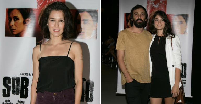 Marjorie Estiano e Júlio Andrade prestigiam première de ‘Sob Pressão’