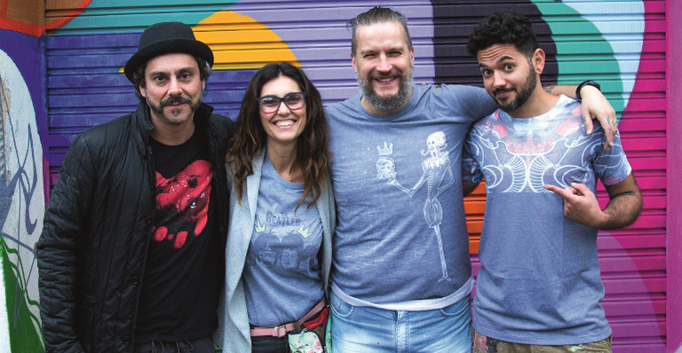 Alexandre Nero e Andrea: sucesso de camisetas