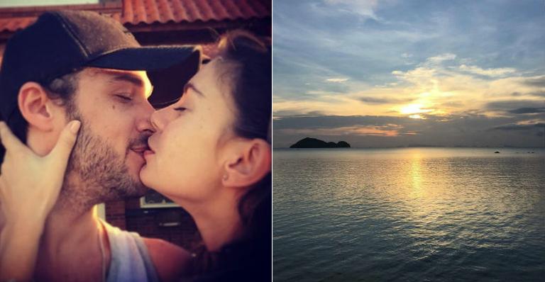 Jayme Matarazzo e a amada, Luiza Tellechea, curtem lua de mel na Tailândia