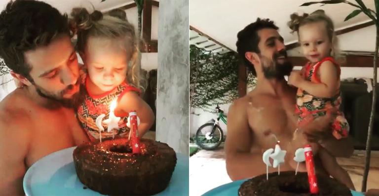 Rafael Cardoso comemora seu aniversário ao lado da filha, Aurora
