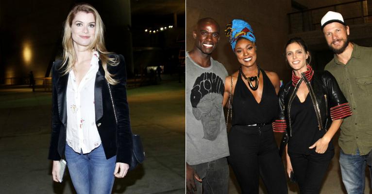 Alinne Moraes e Fernanda Lima: animação em show de Grace Jones no Rio