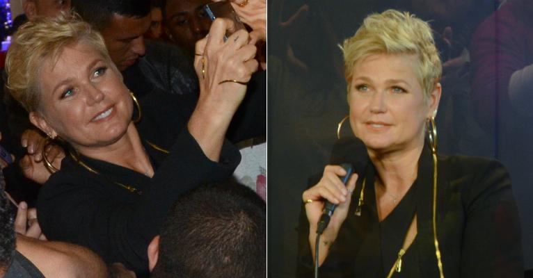 Rainha! Multidão de fãs cerca Xuxa no Salão do Automóvel