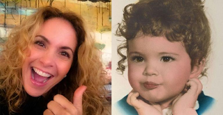 Lucero abre o baú e mostra foto da infância: “Minha carinha de anjo”