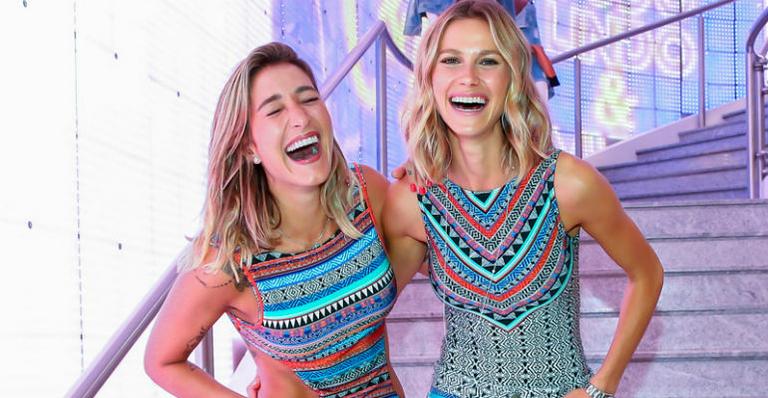 Gabriela Pugliesi e Renata Kuerten se divertem juntas em evento