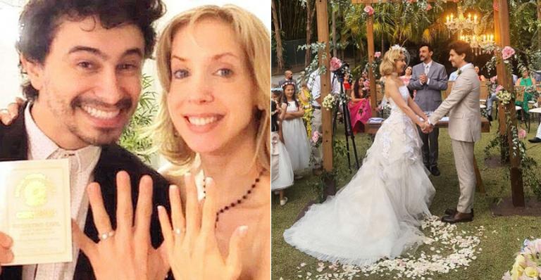 Kiara Sasso e Lázaro Menezes se casam em São Paulo