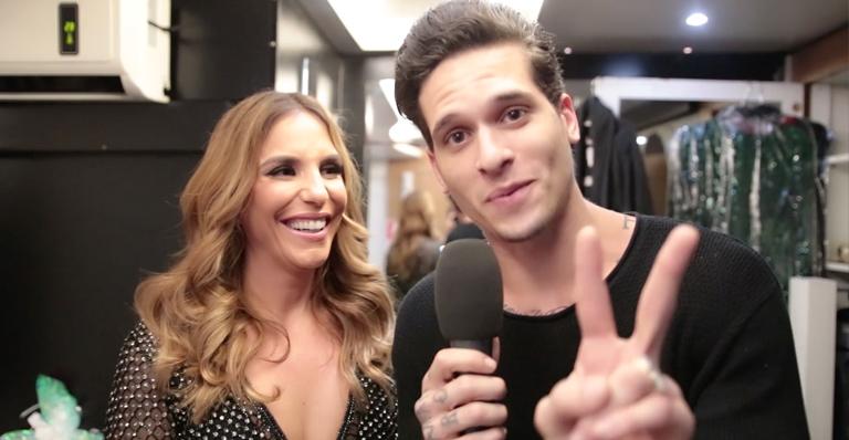 Diego Fragoso invade camarim de Ivete Sangalo