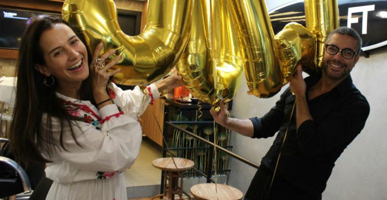 Fernando Torquatto celebra o aniversário de Joana Nolasco