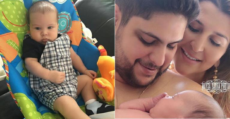 Jorge, da dupla com Mateus, faz ensaio ‘newborn’ em família