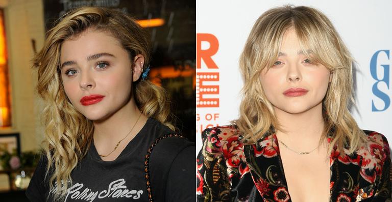Chloë Moretz muda o visual e adere à franja