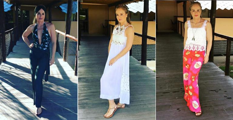 Looks de Angélica em temporada do Estrelas em Pernambuco