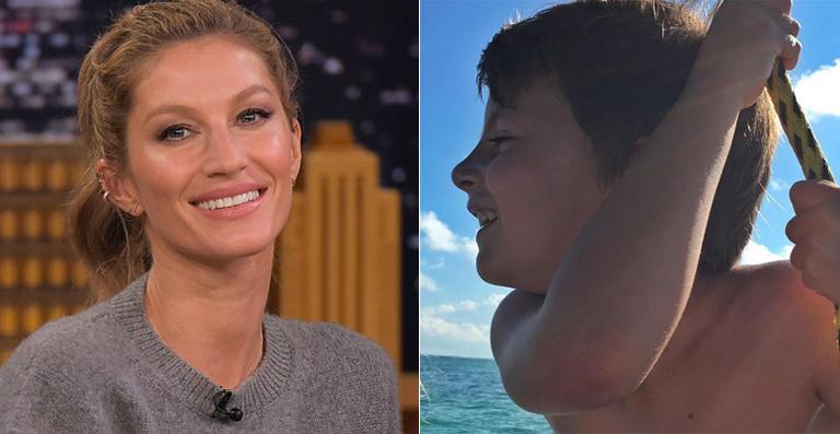 Gisele Bündchen comemora o aniversário do filho, Benjamin