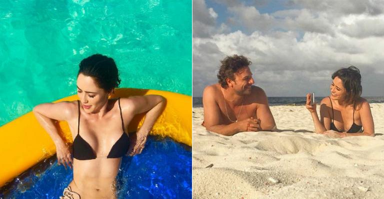 Fernanda Vasconcellos aproveita praias paradisíacas em Anguilla, no Caribe