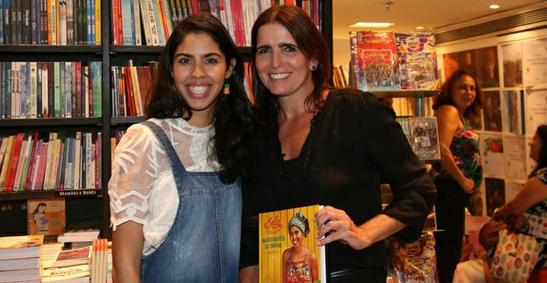 Bela Gil recebe vips no lançamento de livro no Rio