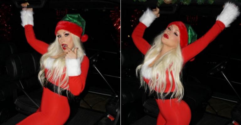 Christina Aguilera se veste de mamãe noel e ganha elogios de seus fãs
