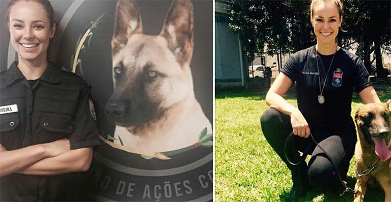 Paolla Oliveira posa caracterizada como policial lutadora de MMA, seu novo personagem na TV