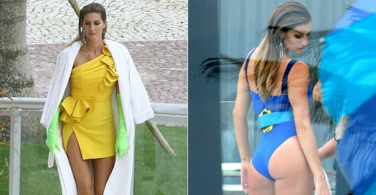 Gisele Bündchen exibe corpo escultural em campanha no Rio de Janeiro