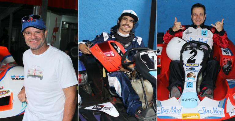 Estrelas participam do ‘Kart dos Artistas’ em São Paulo