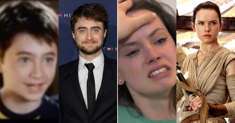 Veja os testes das estrelas de Hollywood para filmes como Harry Potter e Star Wars
