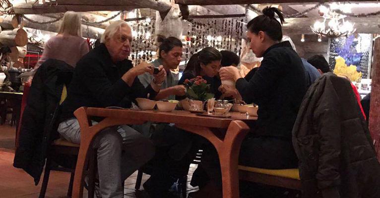 Antônio Fagundes e clã visitam a Lapônia, na Finlândia