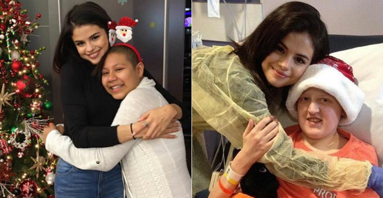 Selena Gomez comemora o Natal ao lado de pacientes em hospital no Texas