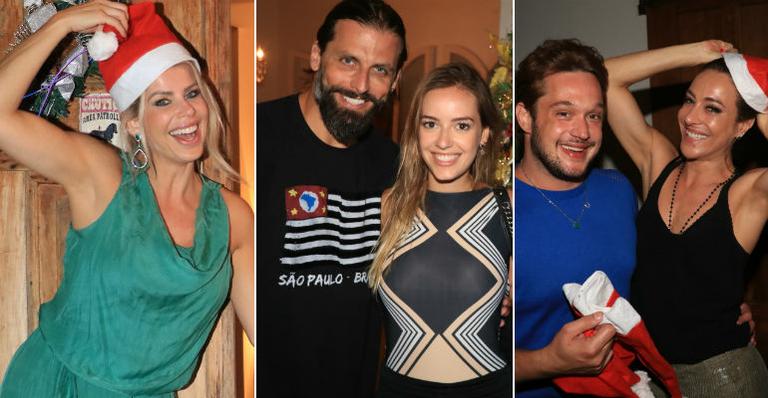 Famosos se reúnem em festa de Natal organizada pelo promoter Helinho Calfat
