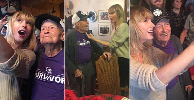Taylor Swift faz surpresa para fã de 96 anos; veja