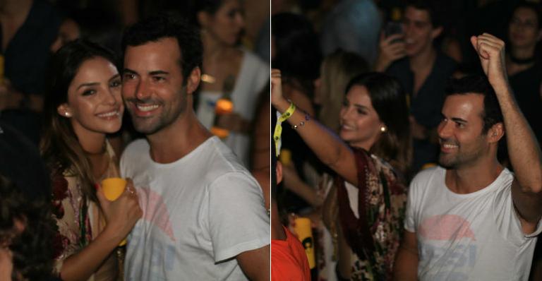 Carol Celico e Eduardo Scarpa vivem clima de romance em Trancoso