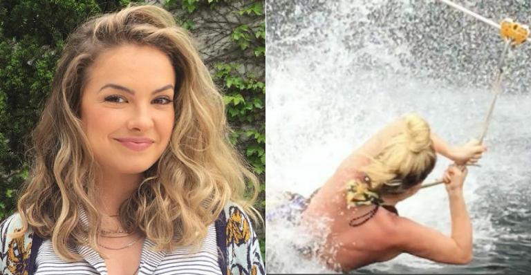 Na Chapada Diamantina, Lua Blanco se aventura em tirolesa