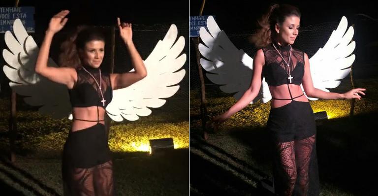 Solteira, Paula Fernandes dança ‘É o Tchan’ e cai na festa em Noronha: “Livre”