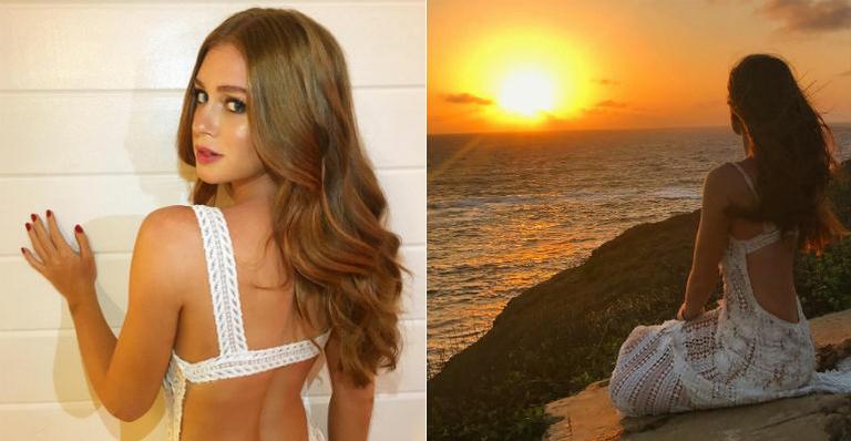 Marina Ruy Barbosa curte nascer do sol em Noronha: “Seja bem vindo 2017”