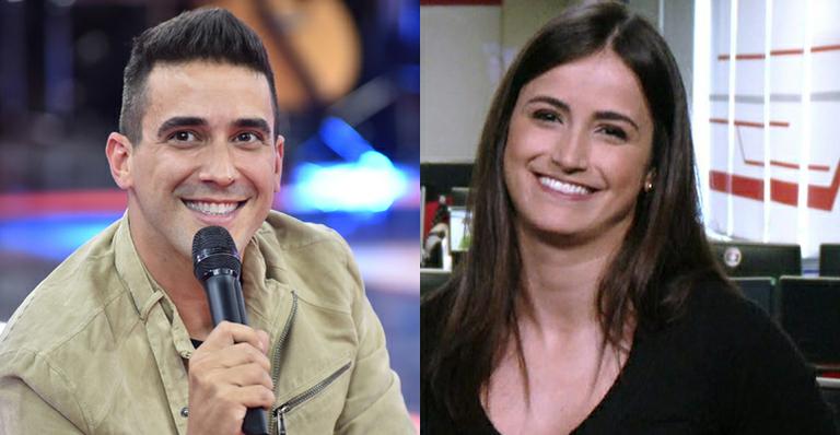 Ao vivo, André Marques ‘flerta’ com jornalista Mari Palma: ‘Que vergonha’