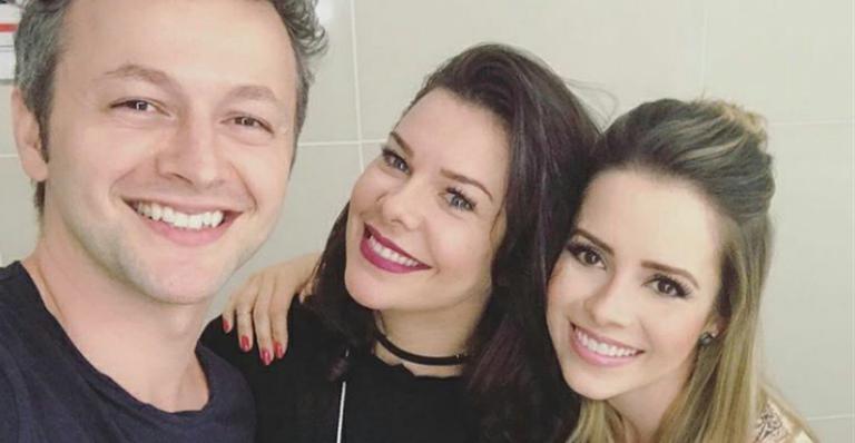 Sandy e Lucas Lima prestigiam Fernanda Souza no teatro
