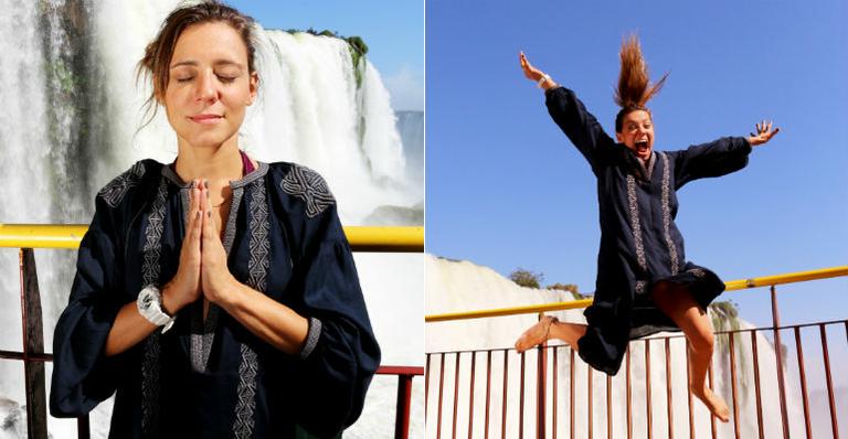 Joana Solnado se rende aos encantos das Cataratas do Iguaçu