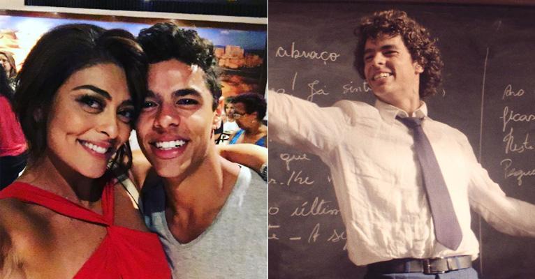 Juliana Paes se declara para ator que interpreta seu filho em minissérie: “Lindo da mamãe”