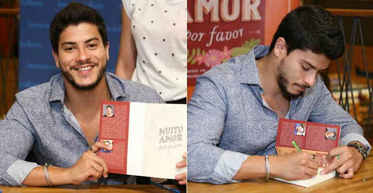 Arthur Aguiar lança seu primeiro livro sobre amor em São Paulo
